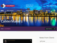 Tablet Screenshot of careermakers.com